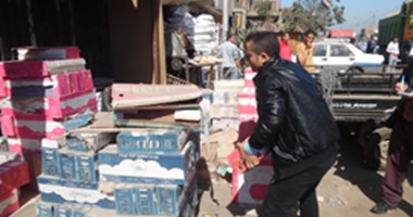 إزالة 116 حالة إشغال بشوارع وميادين بنى سويف
