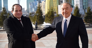 السيسى يهنئ كازاخستان بالذكرى الـ25 للاستقلال