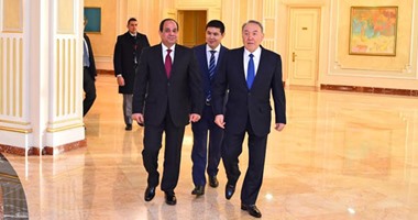 الرئيس السيسى يختتم زيارته لكازاخستان ويتوجه إلى طوكيو