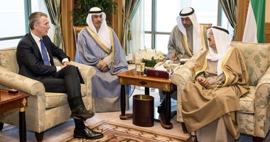 أمير الكويت يستقبل الأمين العام لحلف شمال الأطلسى