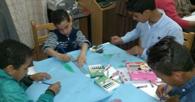 ورشة مواهب الرسوم بمركز شباب الساحل فى جنوب سيناء