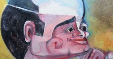 بالفيديو.. أول لوحة لـ"السيسى" بريشة الفنان العالمى جورج بهجورى فى معرض "مدونات العمر"