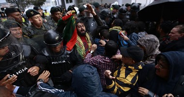 تظاهرات طلاب الإكوادور ضد زيارة أردوغان