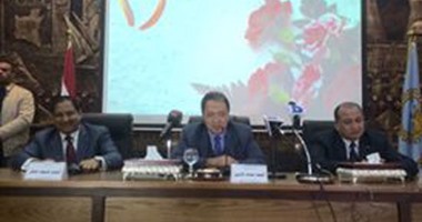 وزير الصحة يعقد مؤتمرا صحفيا حول حالات الرمد الأخيرة بمشاركة رئيس جامعة طنطا