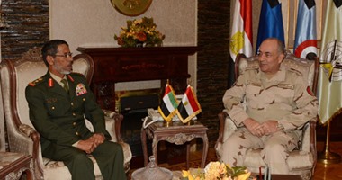 الفريق محمود حجازى يلتقى رئيس أركان القوات المسلحة الإماراتية