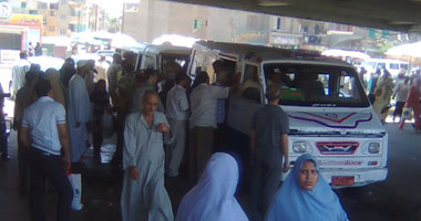 إضراب سائقى السرفيس ببنى سويف للمطالبة بزيادة الأجرة 