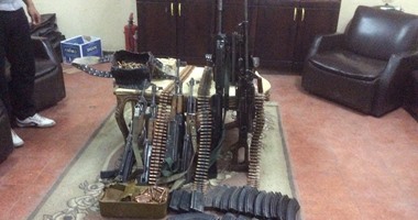 أمن قنا ينجح فى ضبط 5 بنادق وجرينوف و800 طلقة و19 خزينة