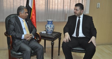 ممدوح الدماطى يلتقى وزير الثقافة الليبى لبحث سبل التعاون