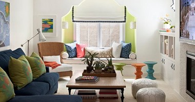 "النباتات والوسائد الملونة" طريقك لإضقاء الحيوية على غرفة معيشتك