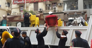 حملة أمنية مكبرة  لرفع الإشغالات وضبط الباعة الجائلين بالقاهرة
