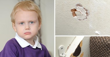 بالصور.. طفل بريطانى يبلغ 5 سنوات يأكل الخشب والطين والجدران والأرضيات
