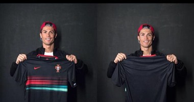 رونالدو يكشف عن قميص منتخب البرتغال الجديد