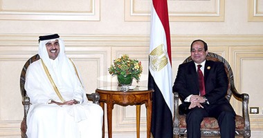وكالة الأنباء القطرية الرسمية تصف الرئيس السيسى بالأخ لتميم
