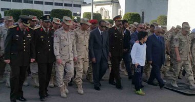 المشير طنطاوى وقيادات القوات المسلحة فى جنازة شقيق أبو ريدة