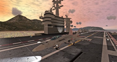 لعبة F18 Carrier Landing II تتيح لك محاكاة قيادة الطائرات الحربية