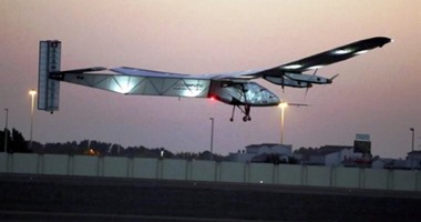 بالصور..انطلاق أول طائرة بالطاقة الشمسية من أبوظبى فى رحلة حول العالم خلال ساعات