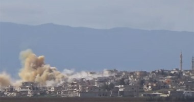 بالفيديو.. إسقاط طائرة حربية لقوات الأسد بالمضادات الأرضية فى ريف حماة
