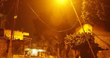 سقوط عمود إنارة غرب الإسكندرية بسبب شدة الرياح