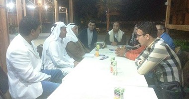 امين المجلس المصرى للقبائل العربية يلتقى رئيس نقابة المبدعين بجنوب سيناء