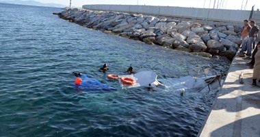 انتشال جثة صياد غرق فى مياه البحر المتوسط بكفر الشيخ