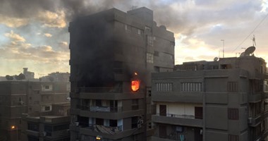 الحماية المدنية تنقذ 3 أشخاص بعد حريق شقة سكنية بشارع السودان