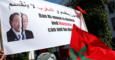بان كى مون غاضبا من خروج مظاهرات فى المغرب ضده :"هجوم شخصى"