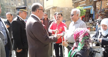 مدير أمن القاهرة يقوم بجولة تفقدية لمتابعة الخدمات الأمنية بوسط البلد