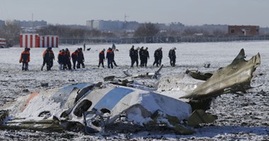 فرق إنقاذ روسية تمشط موقع تحطم طائرة  فلاى دبى المنكوبة