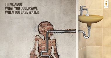 بالصور.. 10 إعلانات مبتكرة للتوعية بترشيد استهلاك المياه.. انشرها