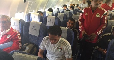 بالصور .. كواليس منتخب مصر فى الطائرة الخاصة قبل التوجه لنيجيريا