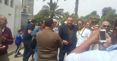 بالصور.. محمود الخطيب يصل مقر الأهلى تمهيداً للتصويت فى "العمومية"