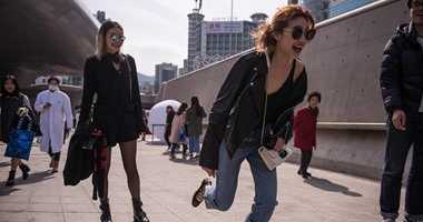 بالصور.. أزياء الشارع خلال أسبوع الموضة بكوريا الجنوبية