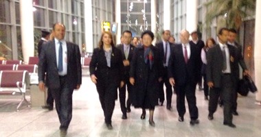 نائب رئيس وزارء الصين تصل مطار برج العرب الدولى