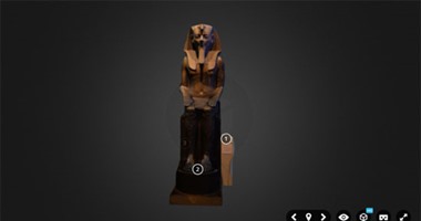 بالصور.. المتحف البريطانى يعرض مجموعة تماثيل مصرية 3D