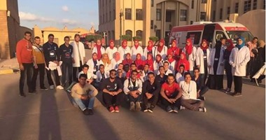 حملة توعوية لطلاب صيدلة كفر الشيخ فى الأسواق والمدارس للتبرع بالدم