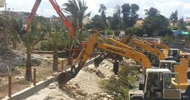 إزالة 4 حالات حفر وتشوين بمدينة ميت أبوغالب بدمياط