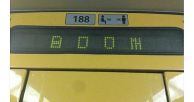 إخلاء محطة مترو فى بلجيكا بعد ظهور كلمة "بوم" على شاشة الإعلانات
