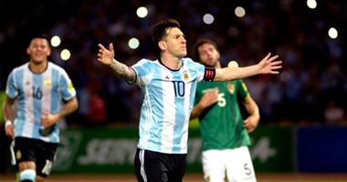 ميسي يدخل تاريخ الأرجنتين بعد الفوز على بوليفيا فى تصفيات المونديال