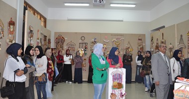 بالصور.. افتتاح معرض "المشغولات اليدوية" بجامعة كفر الشيخ