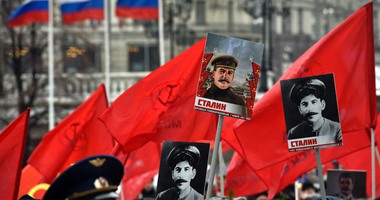 أنصار الحزب الشيوعى يحييون الذكرى 63 لوفاة الزعيم السوفيتى ستالين