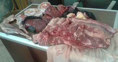 حى المعادى يضبط كميات كبيرة من اللحوم الفاسدة بشارع 7