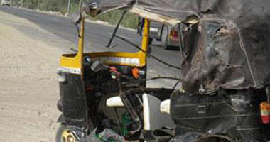 إصابة 7 فى حادث تصادم توك توك بدراجة بخارية بمركز سمسطا جنوب غرب بنى سويف 
