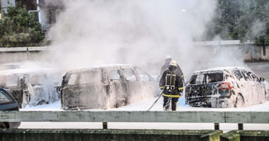 إلقاء قنابل حارقة على الشرطة فى أعمال شغب بالعاصمة السويدية