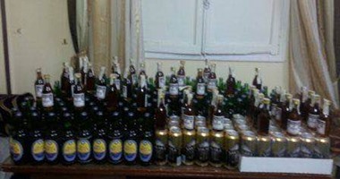 ضبط 267 زجاجة خمر بحوزة عامل فى بنى سويف
