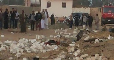 الصور الأولى لانهيار منزل أثناء انفجار قنبلة صنعها 3 إرهابيون بالشرقية
