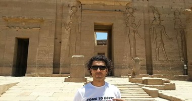 بالصور.. خالد النبوى يدشن هاشتاج " تعالو إلى مصر" لتدعيم السياحة