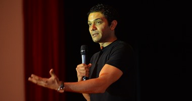 آسر ياسين وعلى قنديل فى مهرجان "فيلم" بالجامعة البريطانية