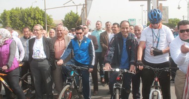 بالصور.. انطلاق مهرجان الدراجات الثانى فى الفيوم