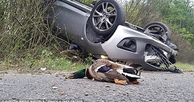 بريطانى يضحى بسيارته الجديدة فى حادث مقابل إنقاذ بطة