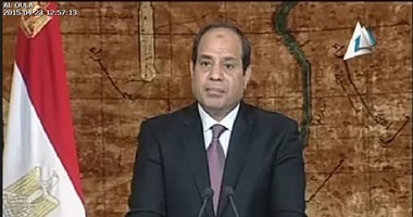 بدء كلمة الرئيس السيسى إلى الأمة بمناسبة الاحتفال بأعياد تحرير سيناء